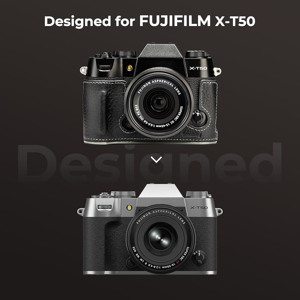 Amazon.com : SmallRig X-T50 Half Leather Case Kit with